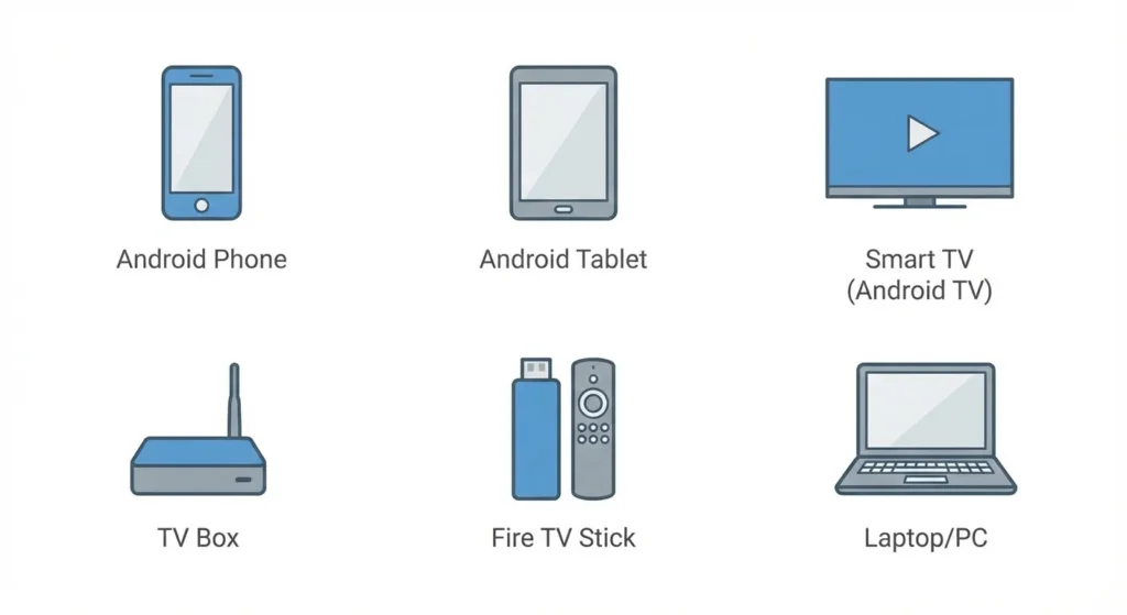 dispositivos compatibles con magis tv android smart tv tv box fire tv y pc