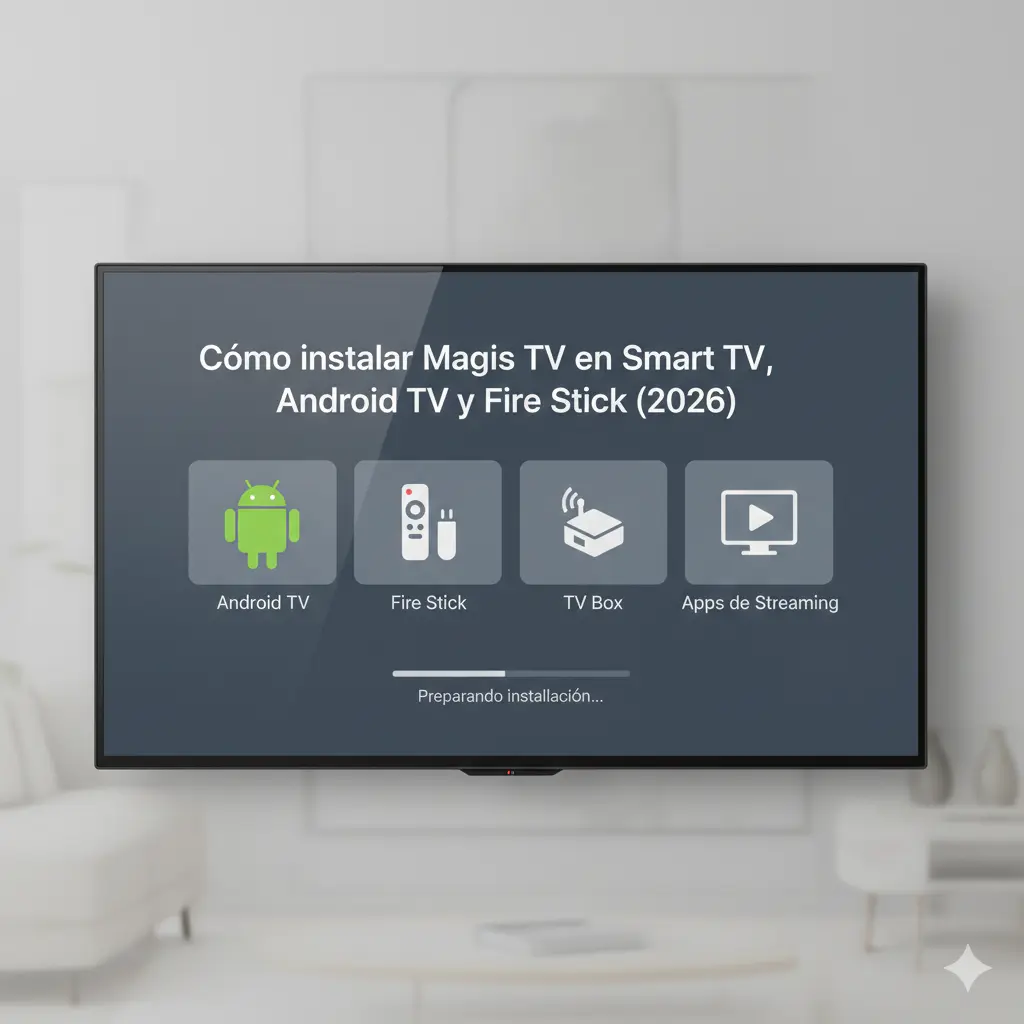 cómo instalar magis tv en smart tv android tv fire stick 2026