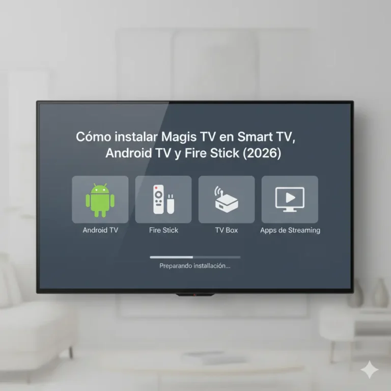 cómo instalar magis tv en smart tv android tv fire stick 2026